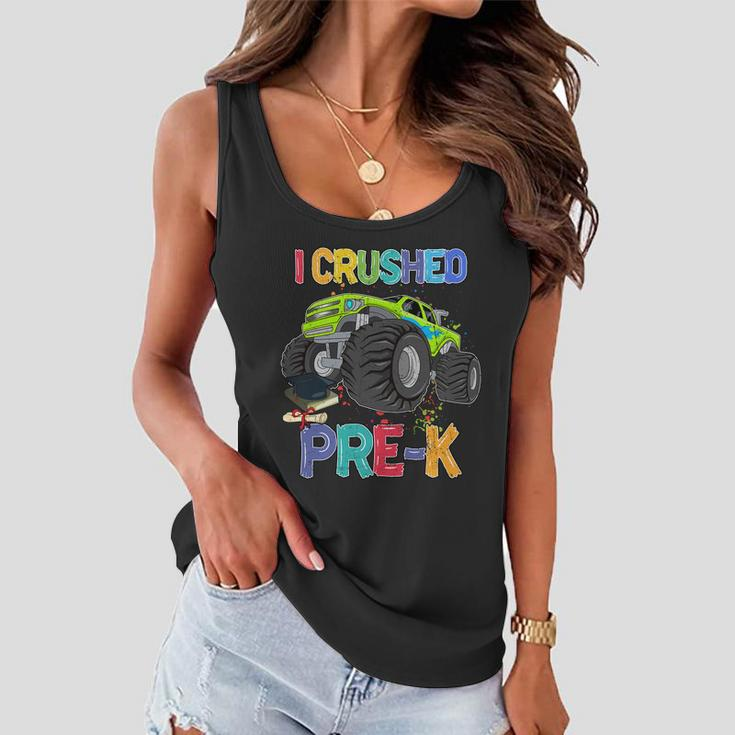 I Crushed Pre_K Monter Truck Sublimation Back To School Women Flowy Tank