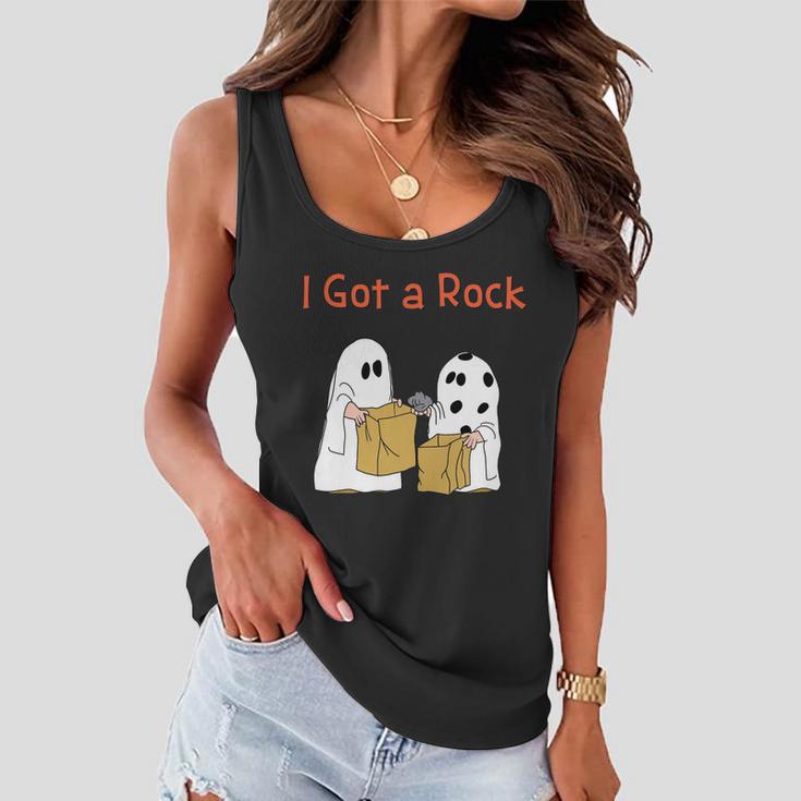 I Got A Rock Lazy Day Halloween Costume Funny Trick Or Treat Women Flowy Tank