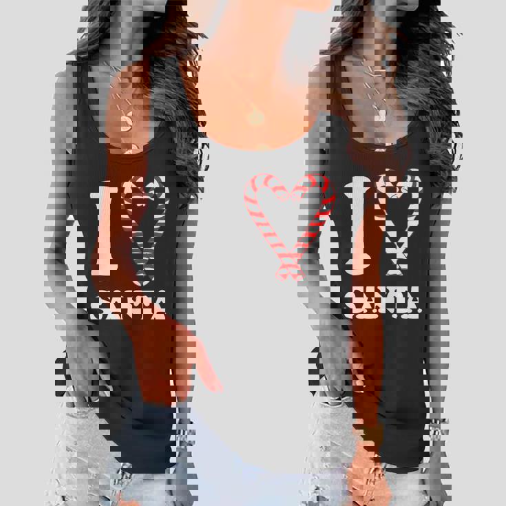 I Heart Santa Candy Cane T-Shirt Graphic Design Printed Casual Daily Basic Women Flowy Tank I Heart Santa Candy Cane T-Shirt Graphic Design Printed Casual Daily Basic Women Flowy Tank