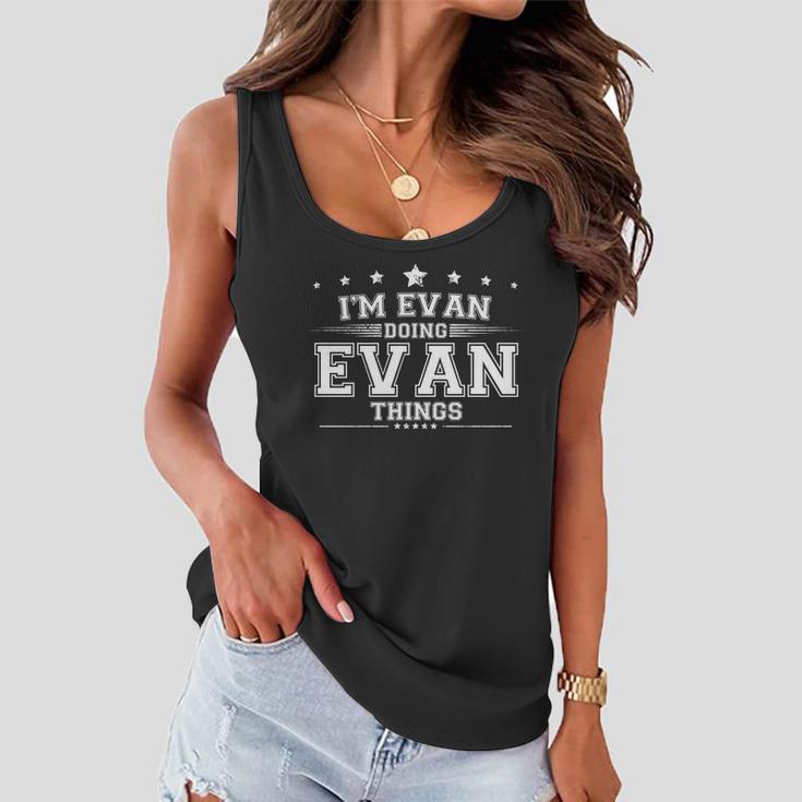 Im Evan Doing Evan Things Women Flowy Tank