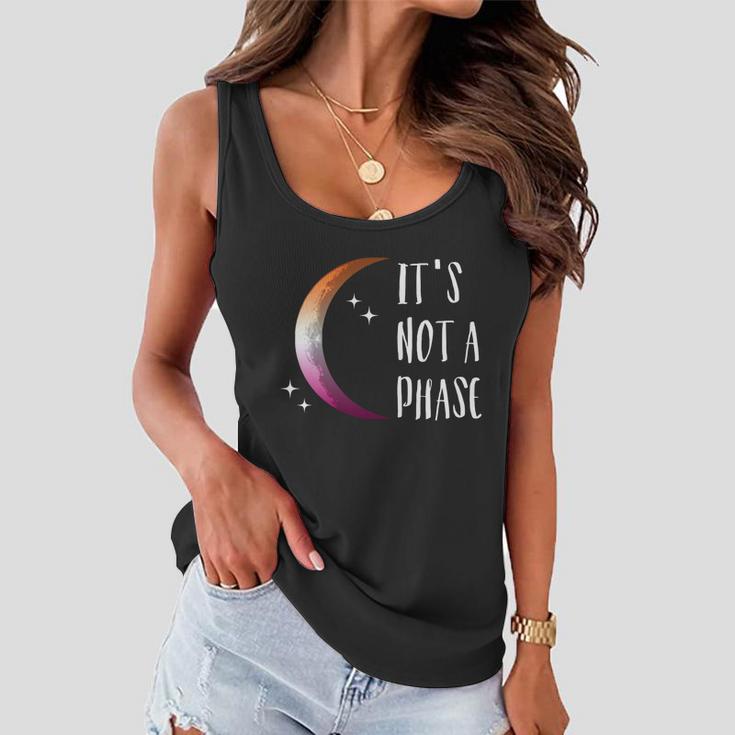 Its Not A Phase Halfmoon Lgbt Gay Pride Lesbian Gift Women Flowy Tank