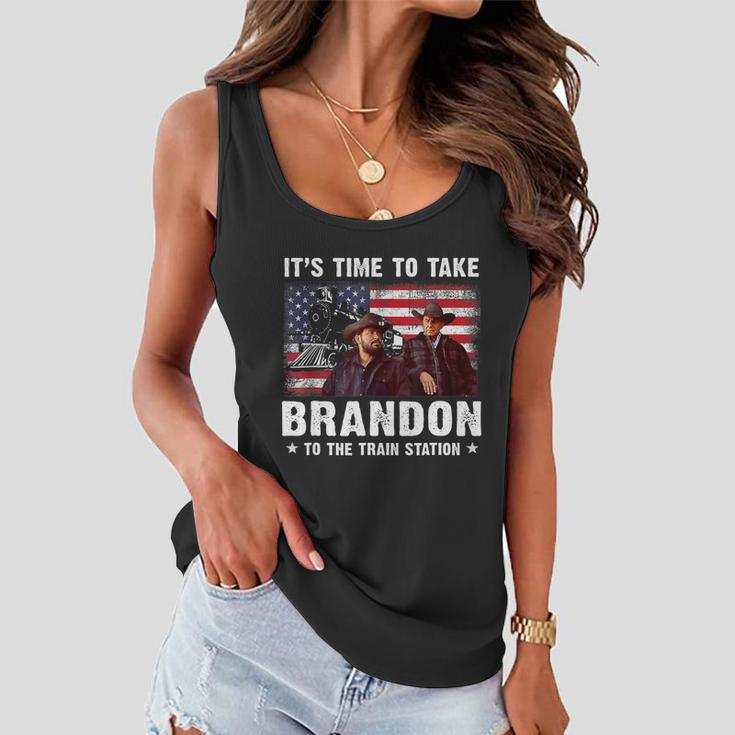 Its Time To Take Brandon To The Train Station V2 Women Flowy Tank
