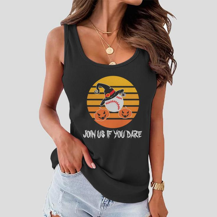 Join Us If You Dare Halloween Quote V2 Women Flowy Tank