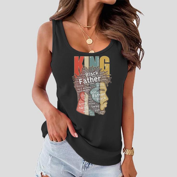 King African American Black Father Women Flowy Tank