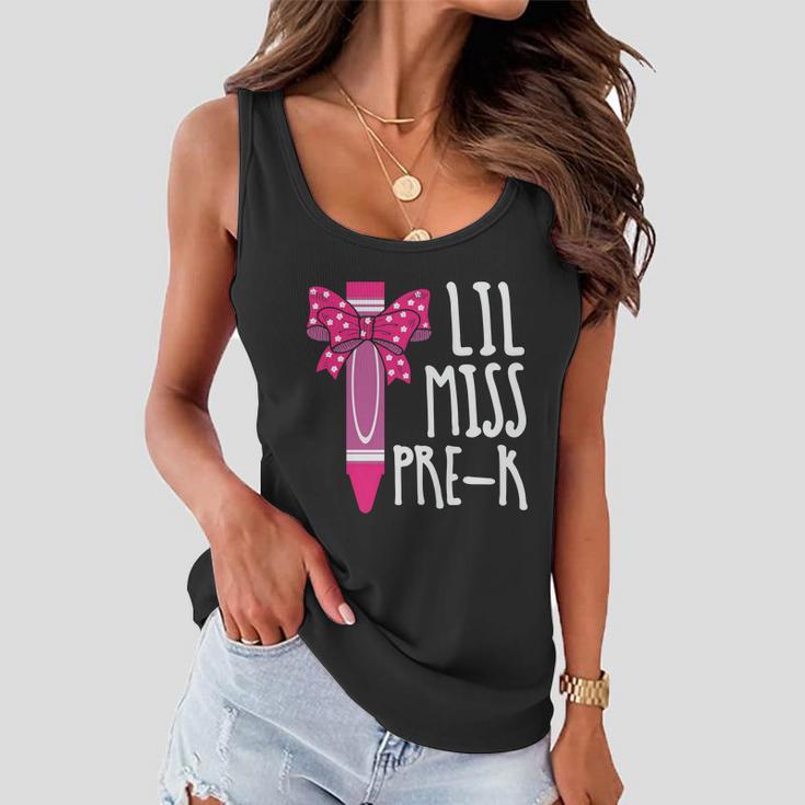 Little Miss Prek Cray On Back To School First Day Of School Women Flowy Tank