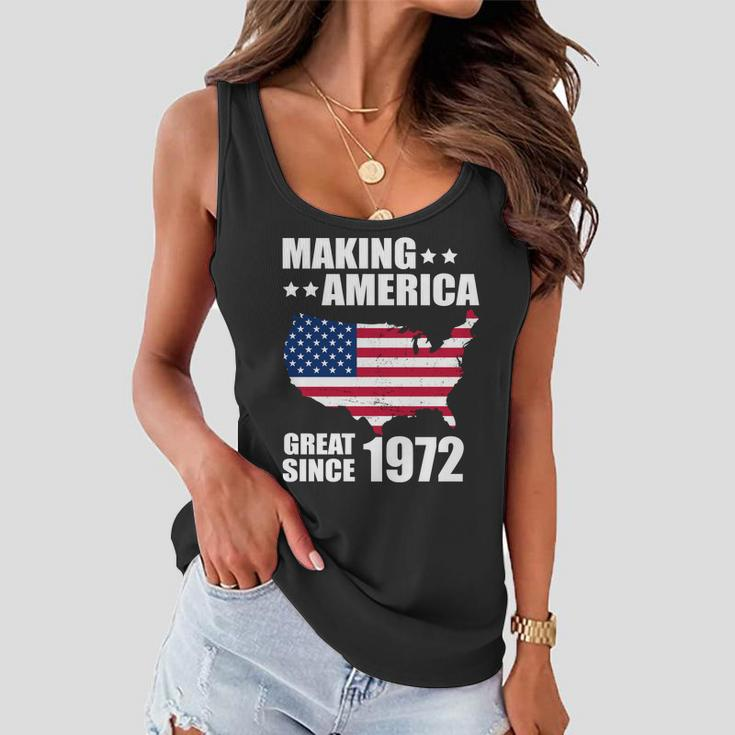 Making America Great Since 1972 Birthday Tshirt V2 Women Flowy Tank
