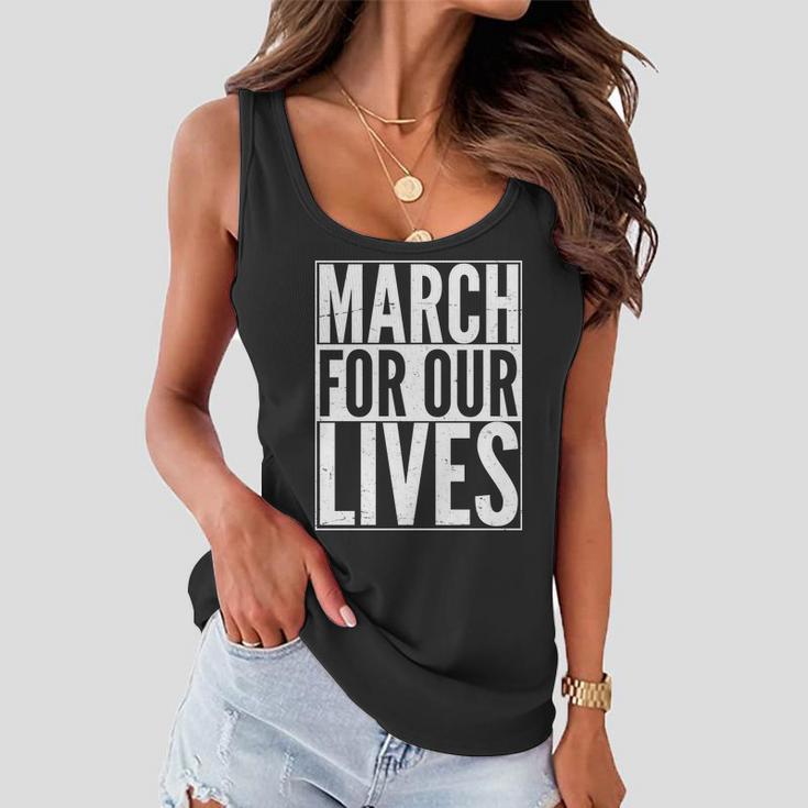 March For Our Lives Box Logo Tshirt Women Flowy Tank