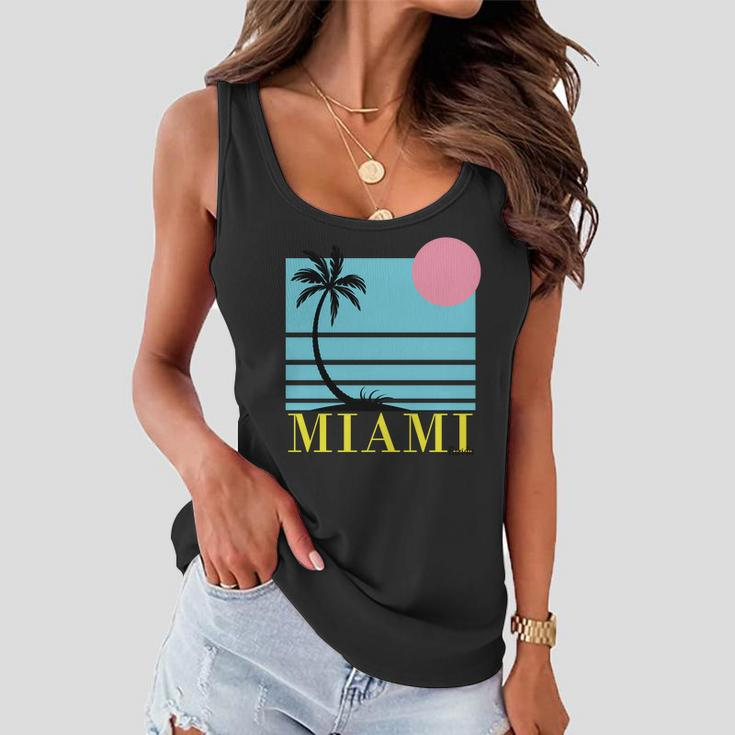 Miami Beach Sunset Women Flowy Tank