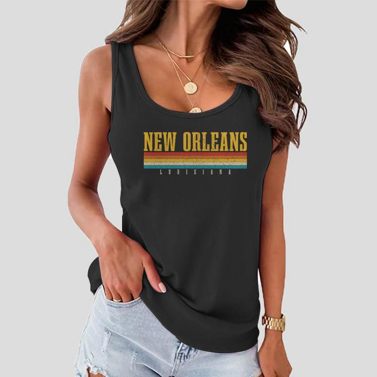 New Orleans Vintage Louisiana Gift Graphic Design Printed Casual Daily Basic Women Flowy Tank