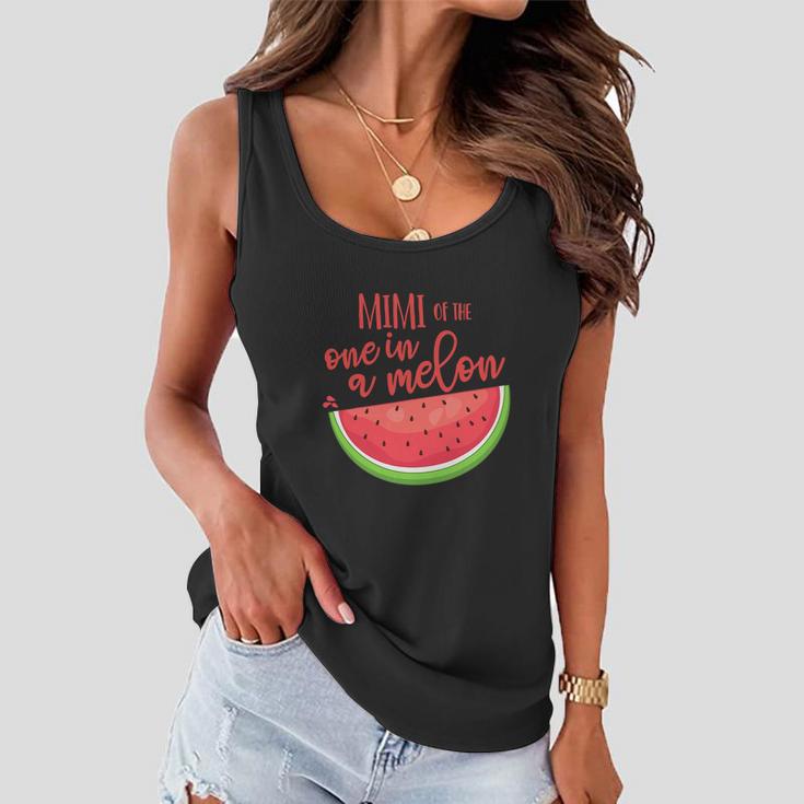 One In A Melon Watermelon Theme Funny Birthday Girl Women Flowy Tank