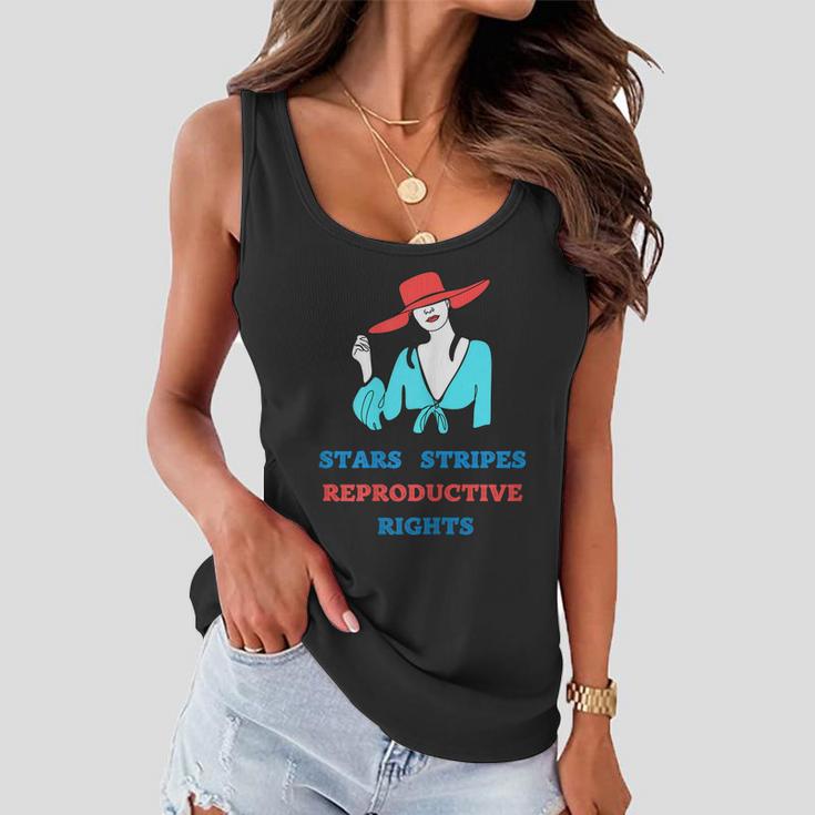 Patriotic 4Th Of July Shirt Stars Stripes Reproductive Right Women Flowy Tank