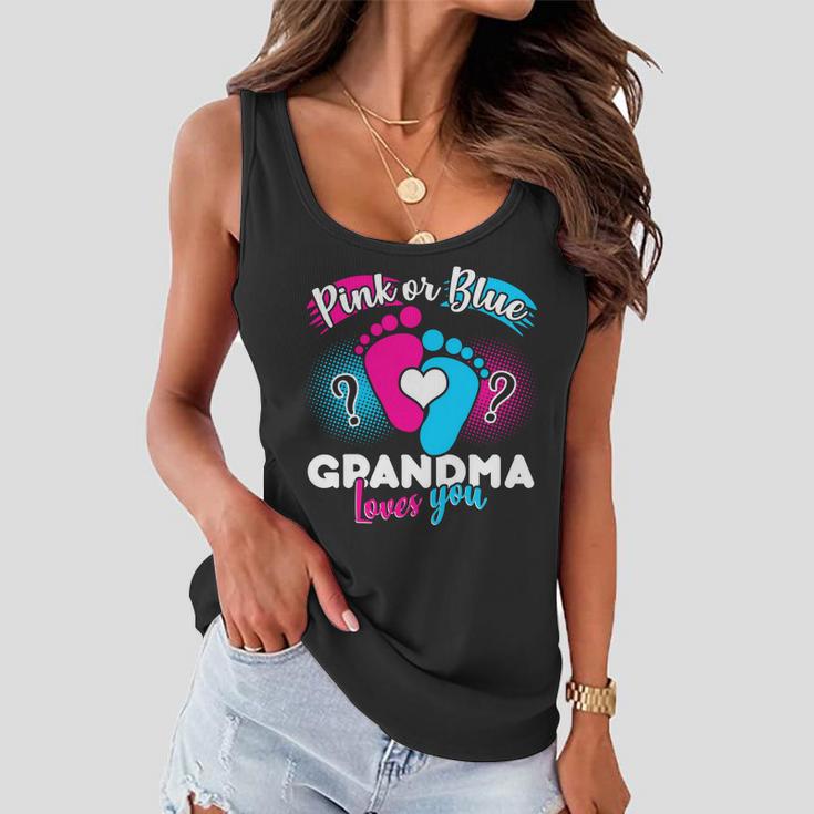 Pink Or Blue Grandma Loves You Tshirt Women Flowy Tank