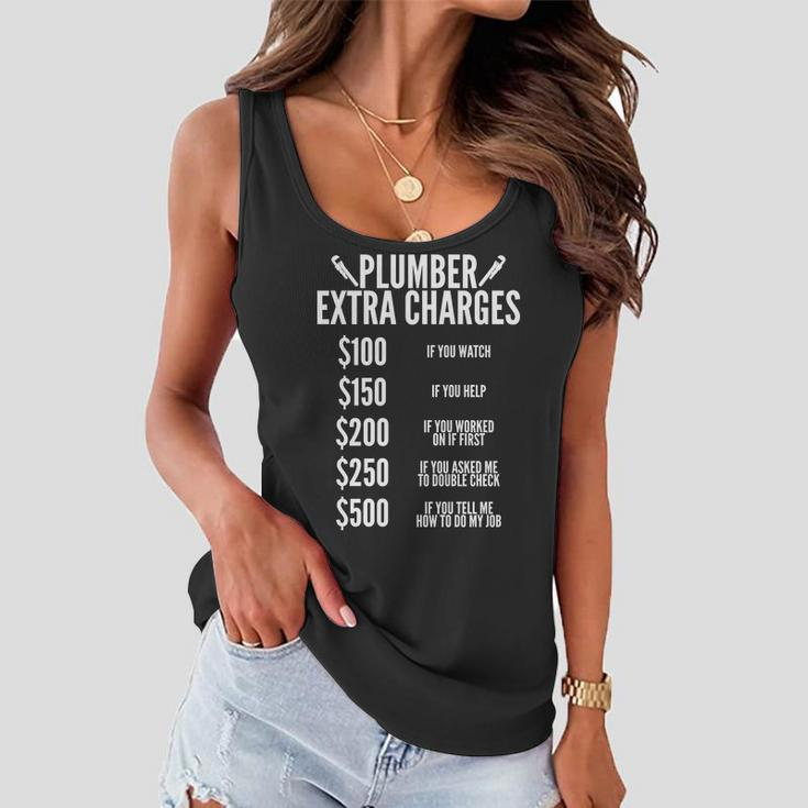 Plumber Extra Charges Tshirt Women Flowy Tank