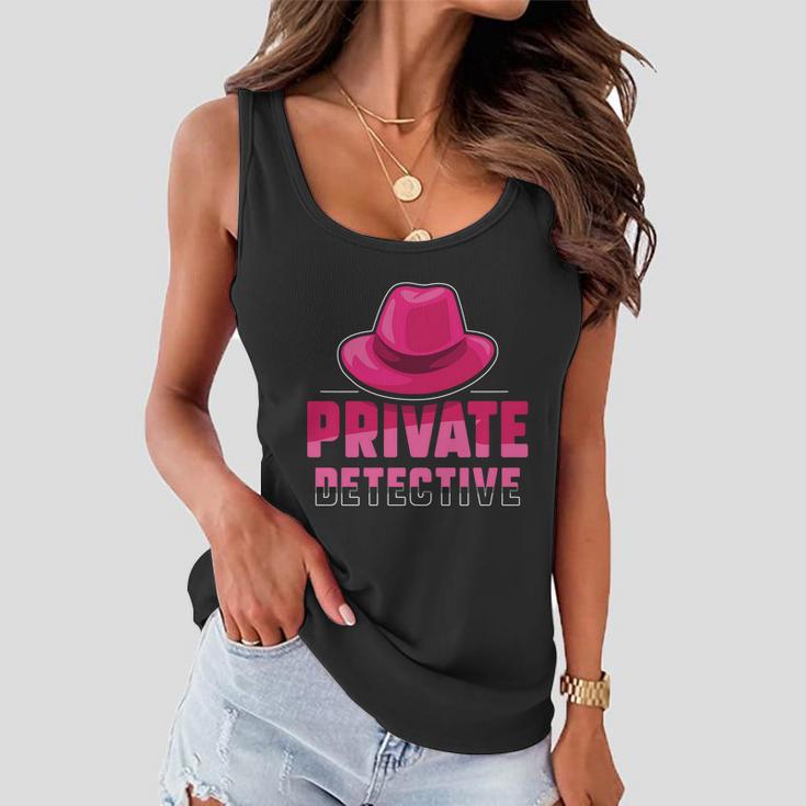 Private Detective Investigation Spy Investigator Spying Gift Women Flowy Tank