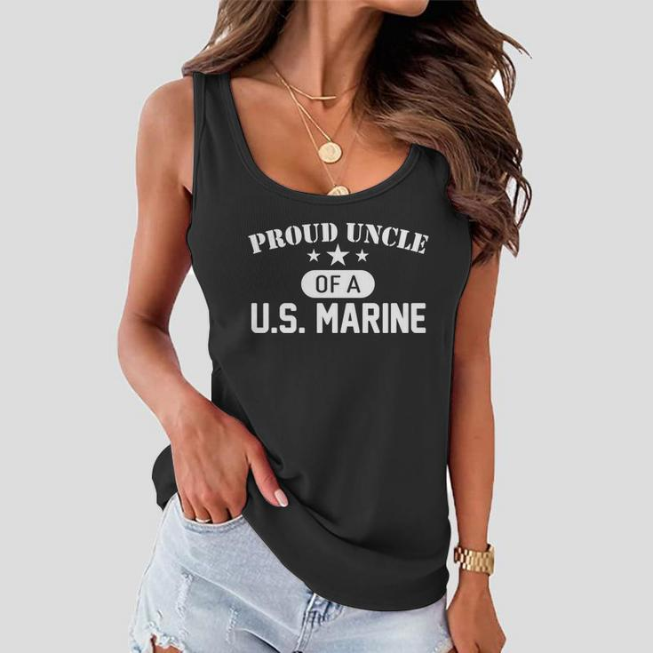 Proud Uncle Of A Us Marine Tshirt Women Flowy Tank