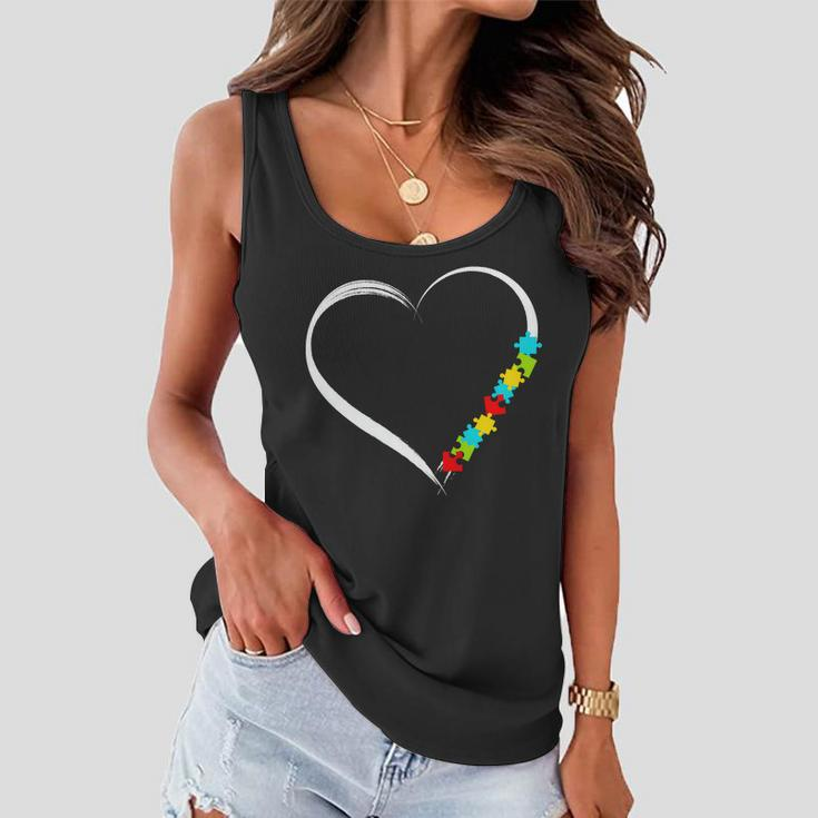 Puzzle Of Love Autism Awareness Tshirt Women Flowy Tank