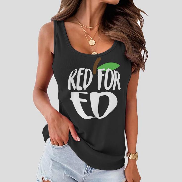 Red For Ed Arizona Teacher Women Flowy Tank