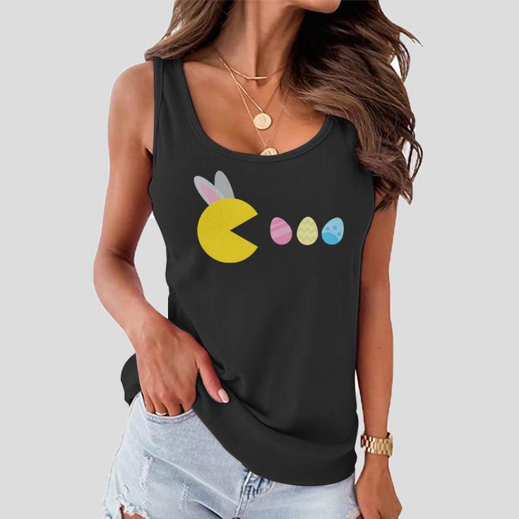 Retro Easter Egg Hunt Game Tshirt Women Flowy Tank