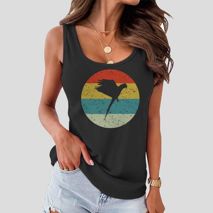 Retro Vintage Parrot V2 Women Flowy Tank