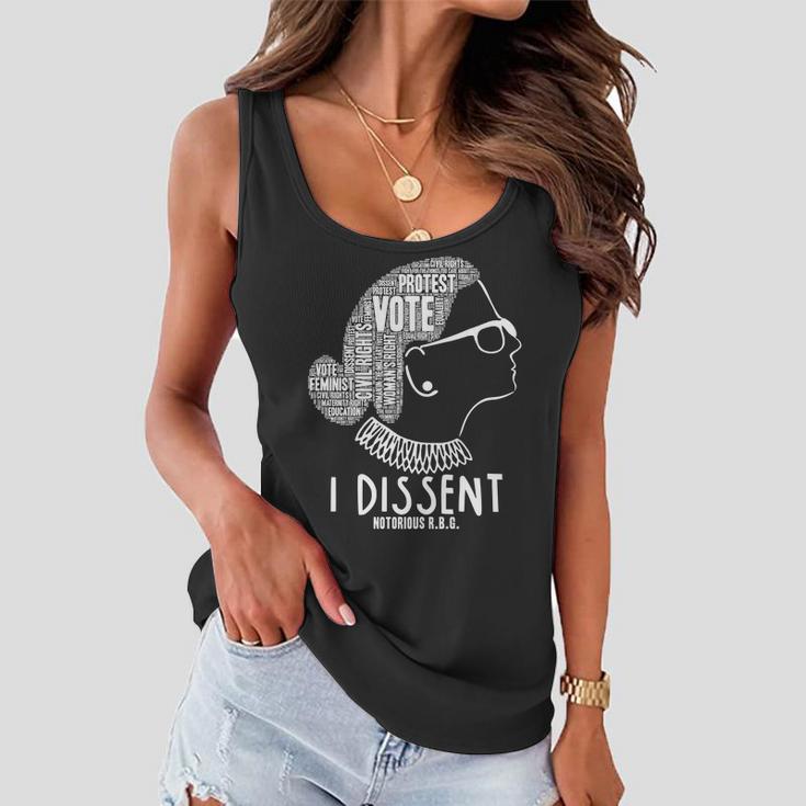 Ruth Bader Ginsburg I Dissent Notorious Rbg Tribute Quotes Tshirt Women Flowy Tank