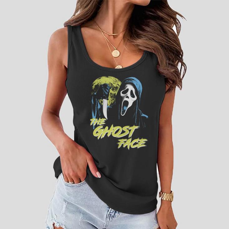 Scream The Ghost Face Halloween Women Flowy Tank