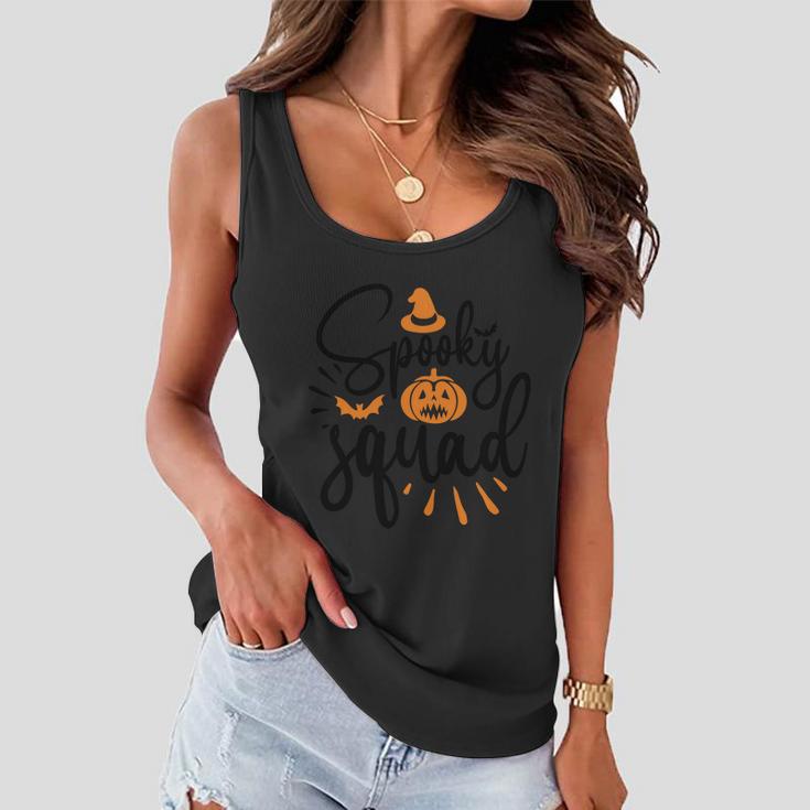 Spooky Squad Halloween Quote Women Flowy Tank