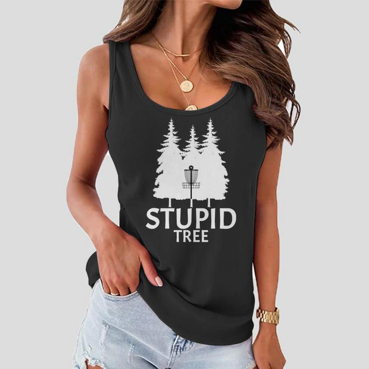 Stupid Tree Disc Golf Tshirt Women Flowy Tank