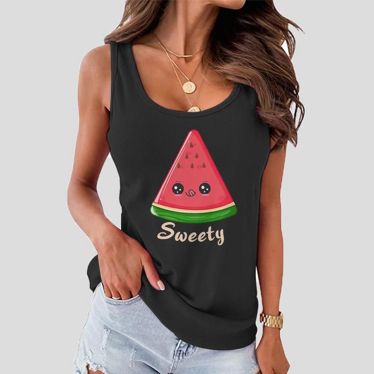 Sweety Watermelon Slice Melon Funny Summer Women Flowy Tank