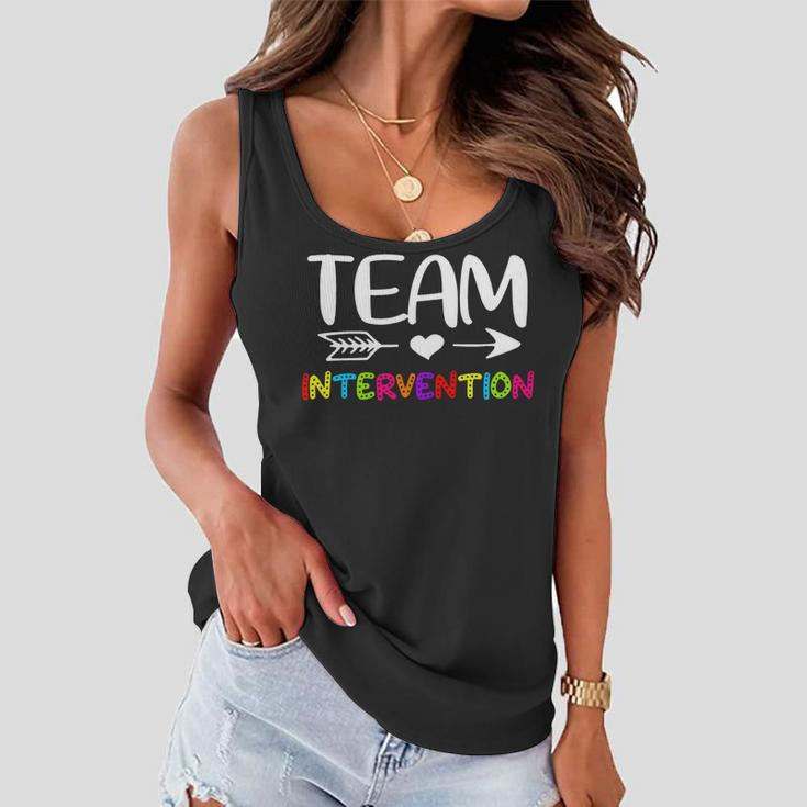 Team Intervention - Intervention Teacher Back To School Women Flowy Tank