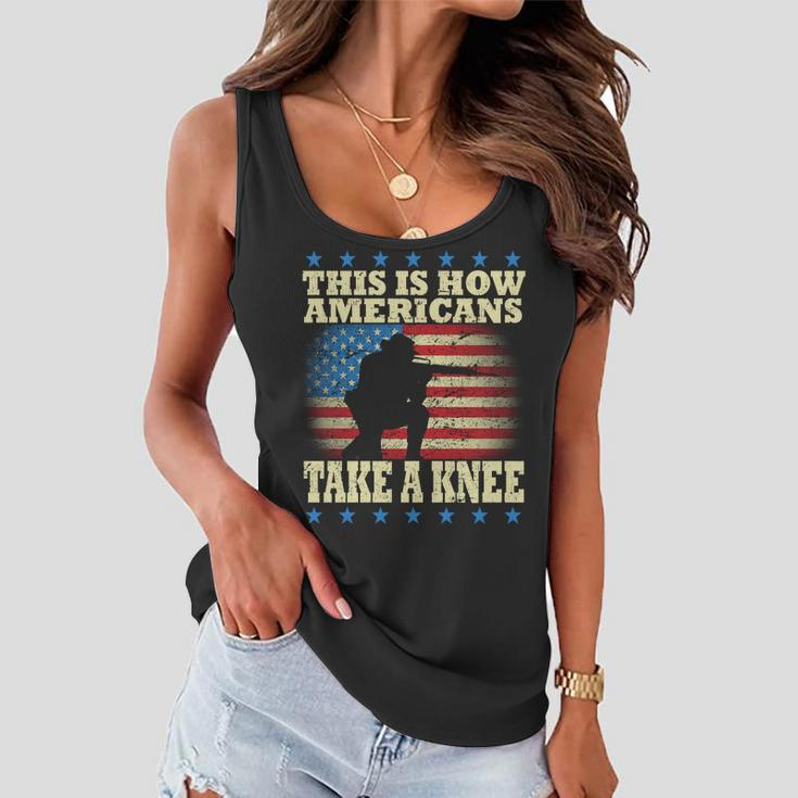 This Is How Americans Take A Knee Women Flowy Tank