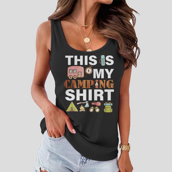 This Is My Camping Funny Women Flowy Tank