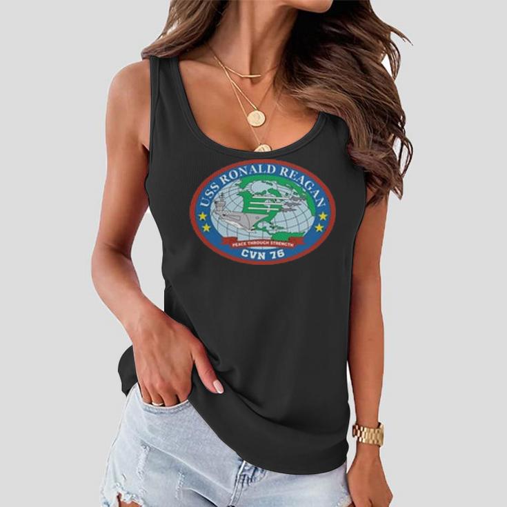 Uss Ronald Reagan Cvn V2 Women Flowy Tank