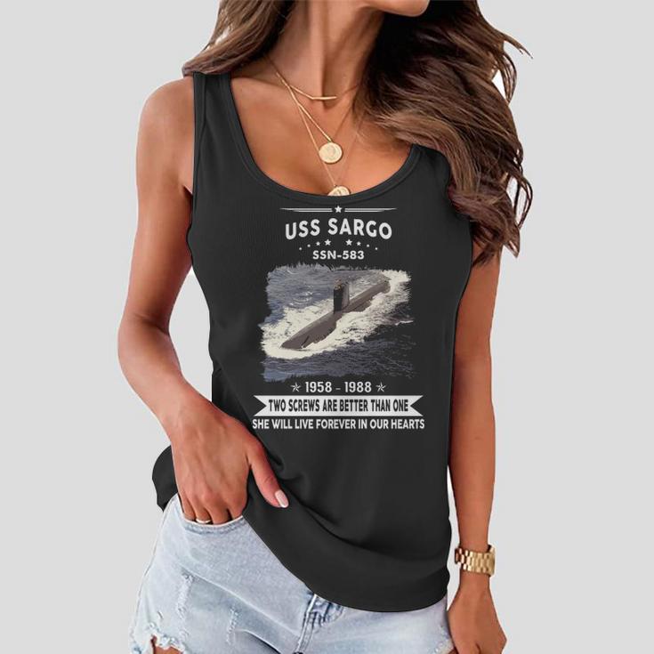 Uss Sargo Ssn Women Flowy Tank