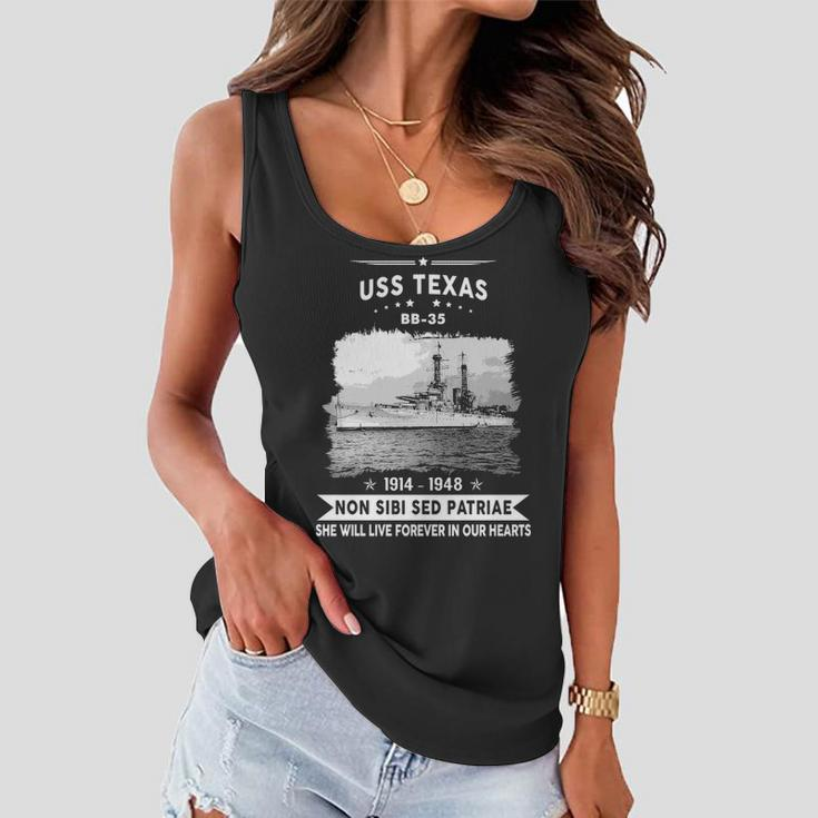Uss Texas Bb 35 Battleship Women Flowy Tank