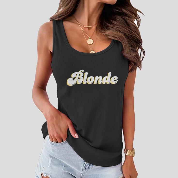 Vintage Blonde Logo Women Flowy Tank