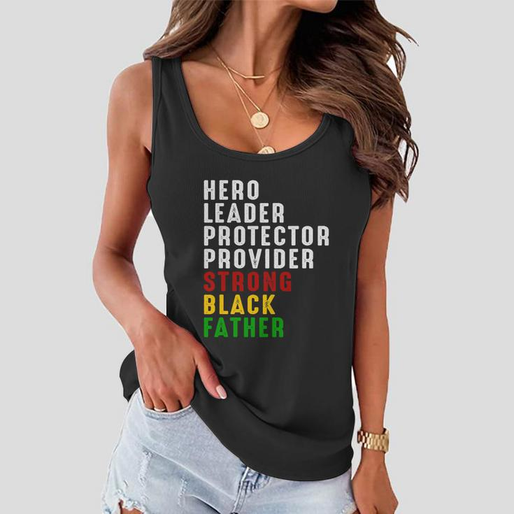 Vintage Fathers Day Strong African American Black Women Flowy Tank