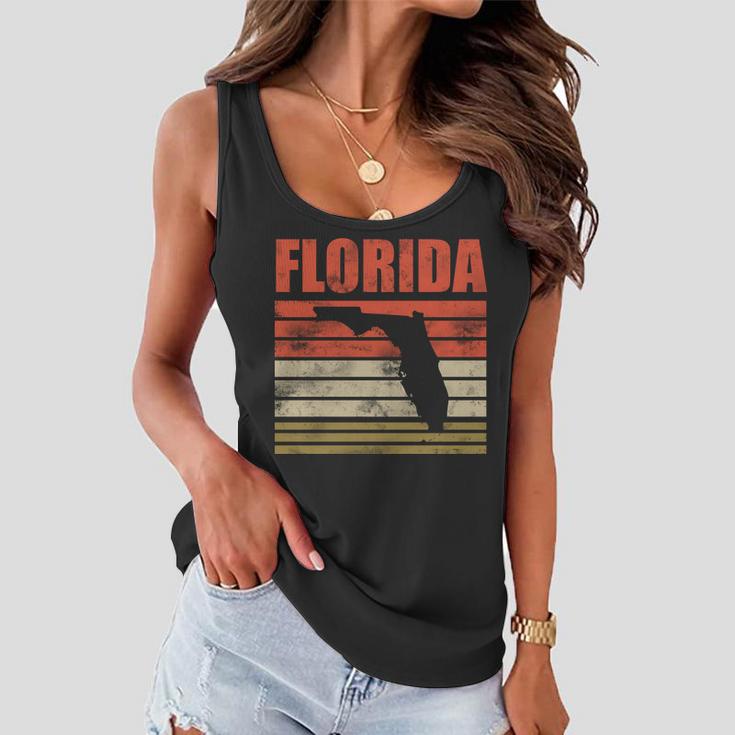 Vintage Florida State Map Women Flowy Tank