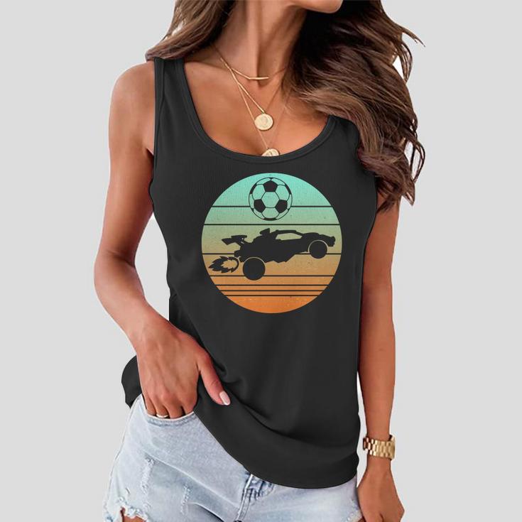 Vintage Rocket Rc Soccer Car League Gamer Women Flowy Tank