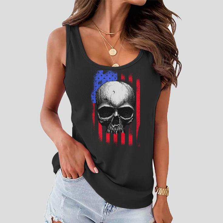 Vintage Usa American Flag V2 Women Flowy Tank