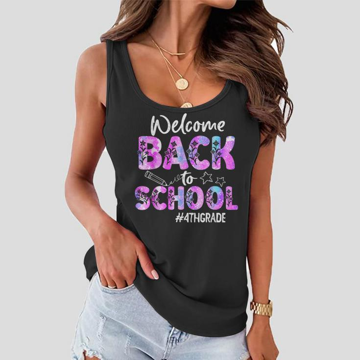 Welcome Back To School 4Th Grade Back To School Women Flowy Tank