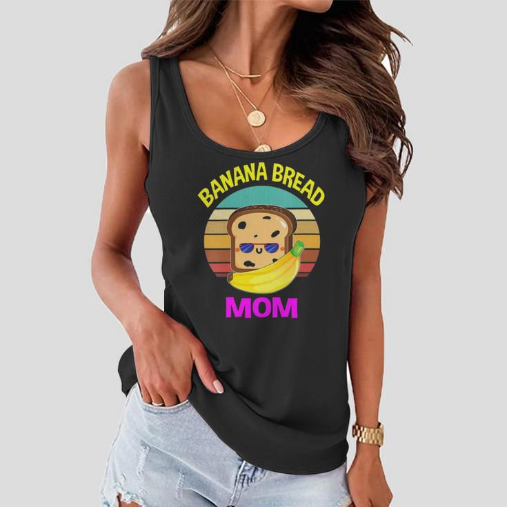 Womens Banana Bread Mom Lovers Food Vegan Gifts Mama Mothers Women Flowy Tank
