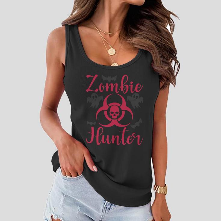 Zombie Hunter Halloween Quote Women Flowy Tank