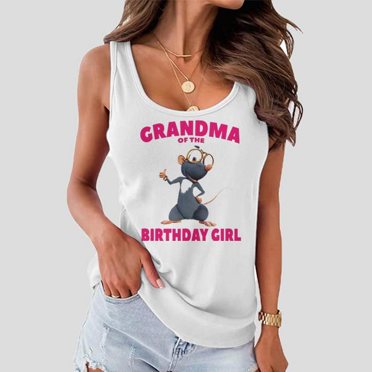 Booba &8211 Grandma Of The Birthday Girl Women Flowy Tank