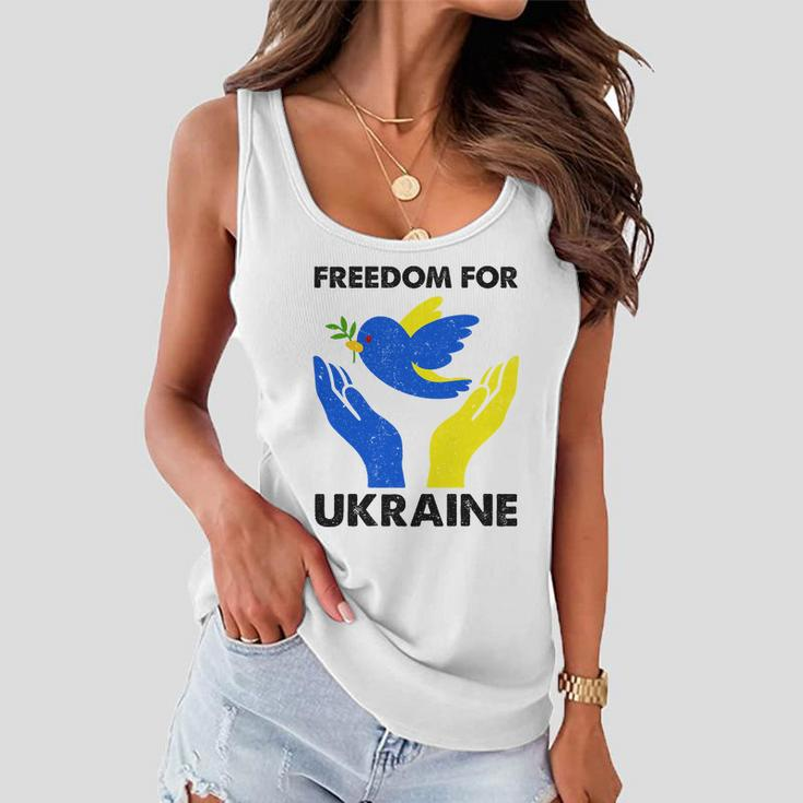 Freedom For Ukraine Women Flowy Tank