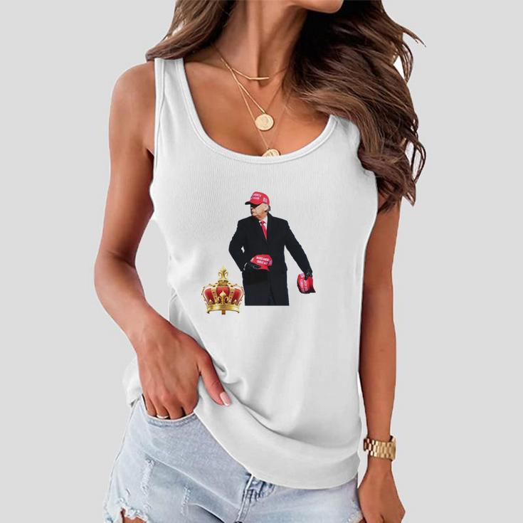 Great Ultra Maga King Anti Biden Trump 2024 Usa Tshirt Women Flowy Tank