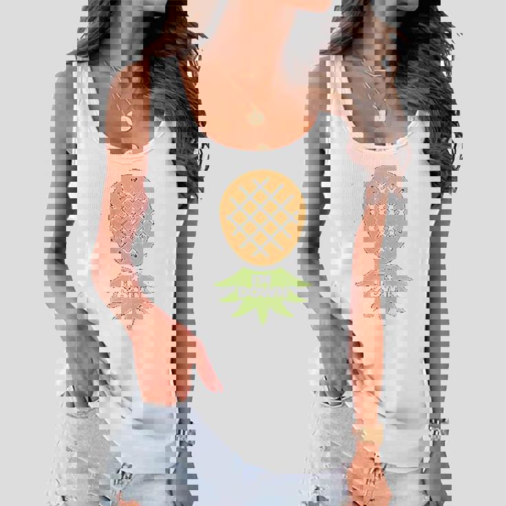 Im Down Upside Down Pineapple Women Flowy Tank