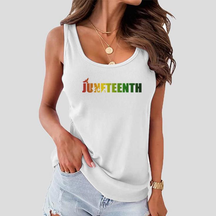 Juneteenth Holiday Logo Women Flowy Tank