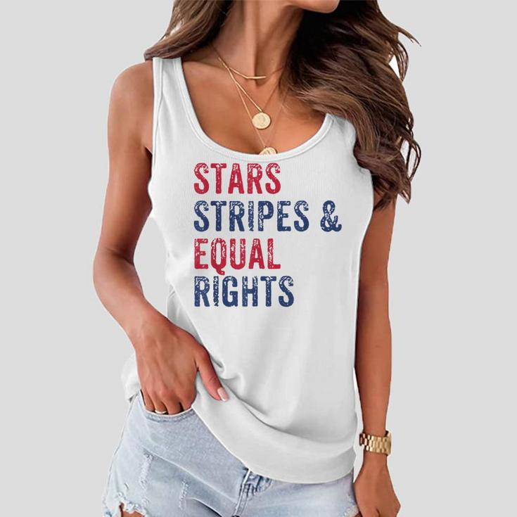 Stars Stripes And Equal Rights 4Th Of July Womens Rights V2 Women Flowy Tank
