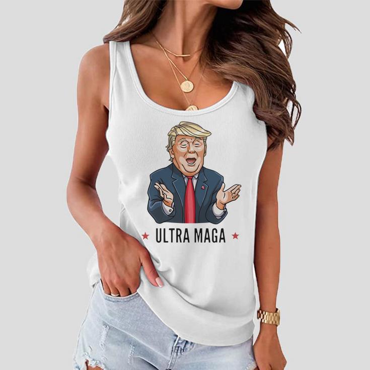 Ultra Maga Eagle Donald Trump Ultra Maga Tshirt Women Flowy Tank