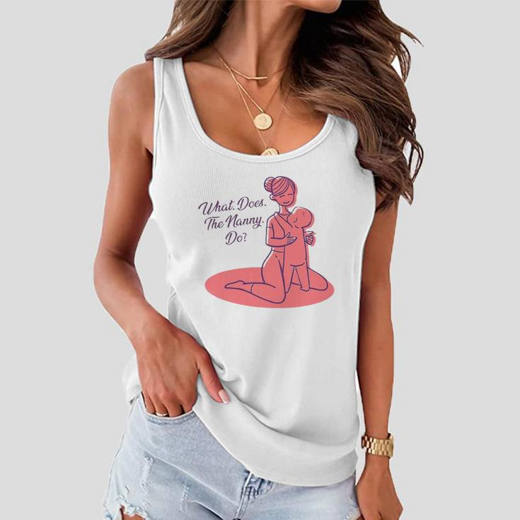What Does The Nanny Do Christine Brown Women Flowy Tank